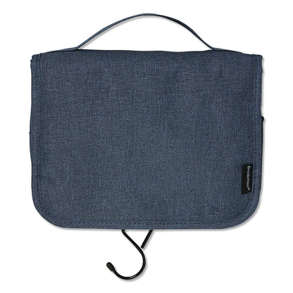 Brookstone® Fabric Toiletry Bag, 8.66 x 3.35 x 8.46, Blue (BKTBNKM0001)