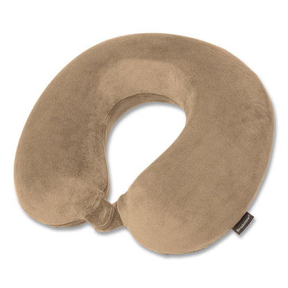 Brookstone® U-Shaped Memory Foam Travel Pillow, 11.8 x 3.74 x 12.6, Khaki (BKTBNPM0004)