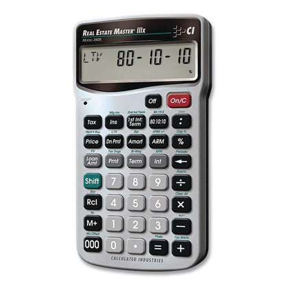 CALCULATED INDUSTRIES® Master 3405 Real Estate and Mortgage Calculator, 9-Digit LCD (CAL3405)