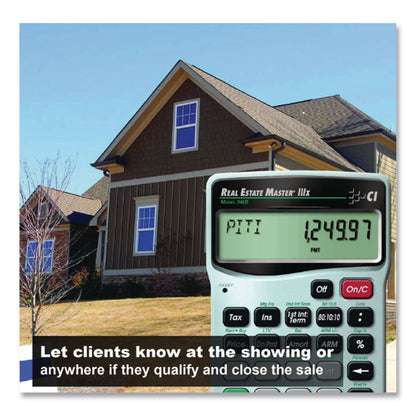 CALCULATED INDUSTRIES® Master 3405 Real Estate and Mortgage Calculator, 9-Digit LCD (CAL3405)