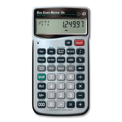 CALCULATED INDUSTRIES® Master 3405 Real Estate and Mortgage Calculator, 9-Digit LCD (CAL3405)