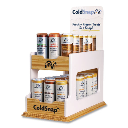 ColdSnap® Display Rack, Holds 36 Pods, 9 x 17.25 x 11.25, White/Brown (CDS101993)
