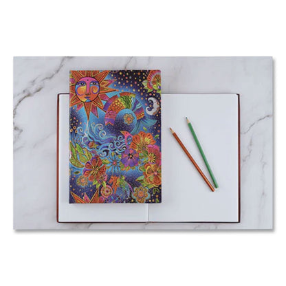 CHRONICLE BOOKS Paperblanks Hardcover Journal, Laurel Burch Celestial Magic Artwork, Medium/College Rule, Multicolor Cover, (72) 9 x 7 Sheets (CHB978143979691)