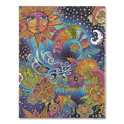 CHRONICLE BOOKS Paperblanks Hardcover Journal, Laurel Burch Celestial Magic Artwork, Medium/College Rule, Multicolor Cover, (72) 9 x 7 Sheets (CHB978143979691)