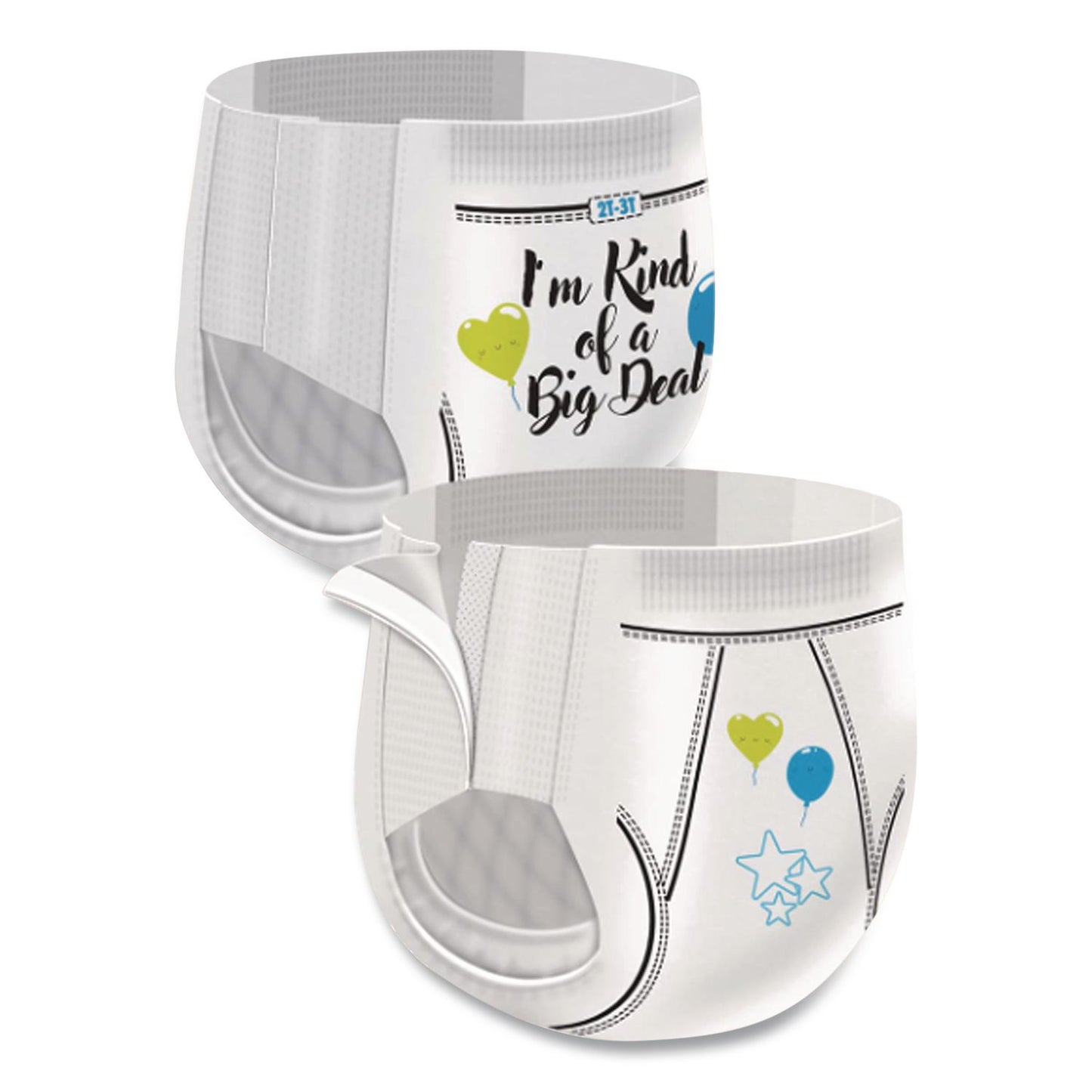 Cuties® CutiePants Refastenable Training Pants for Boys, 2T-3T, Up to 34 lbs, 104/Carton (CTJCR7007)