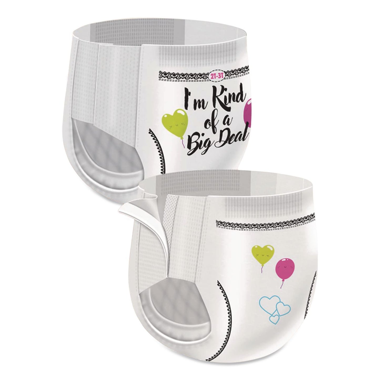 Cuties® CutiePants Refastenable Training Pants for Girls, 2T-3T, Up to 34 lbs, 104/Carton (CTJCR7008)