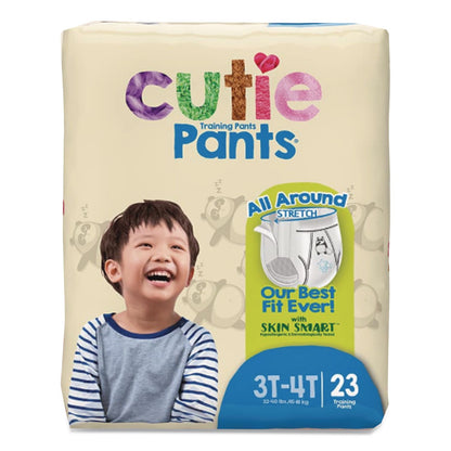 Cuties® CutiePants Refastenable Training Pants for Boys, Size 3T-4T, 32 lbs to 40 lbs, 92/Carton (CTJCR8007)