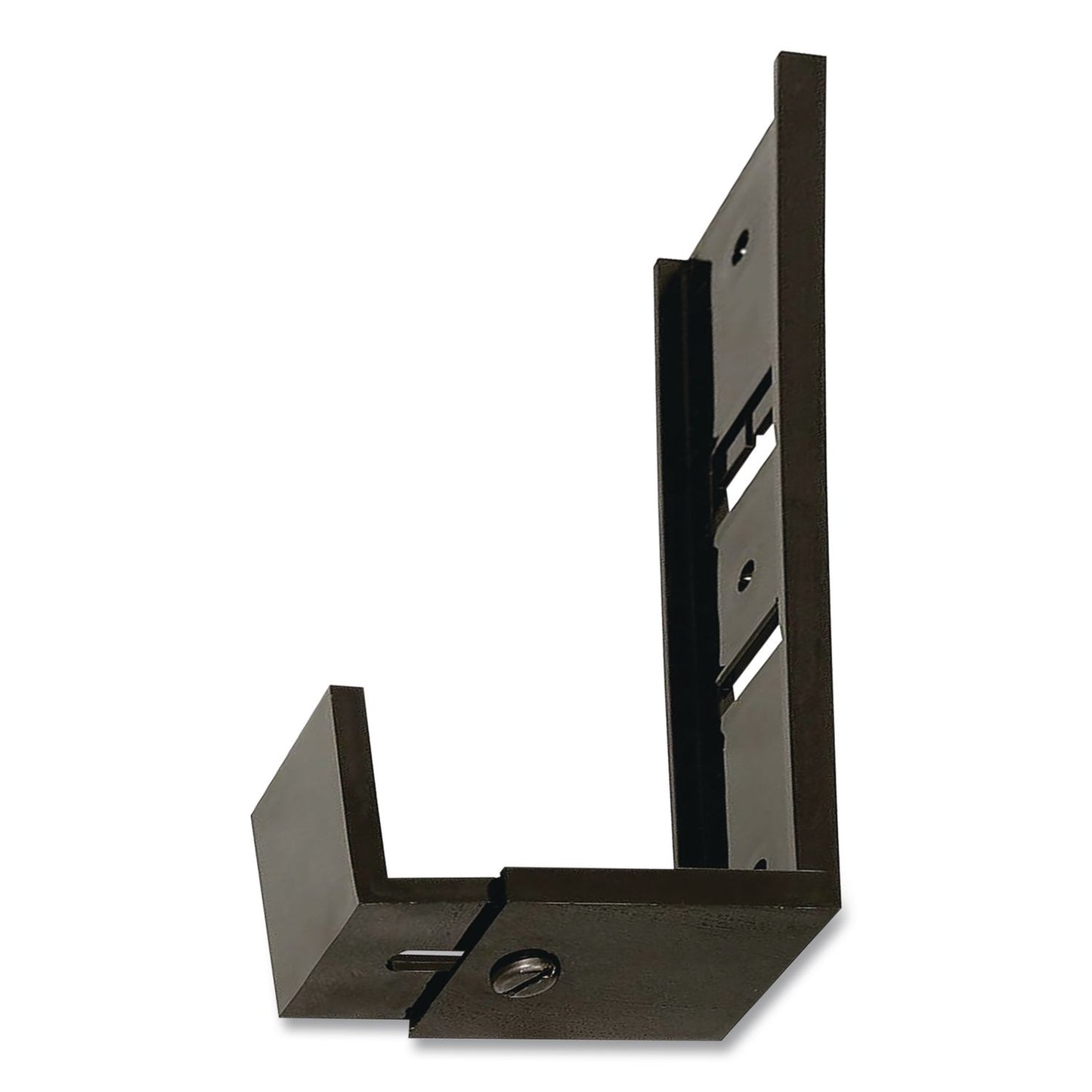 deflecto® Partition Brackets for Wall Files and File Pockets, Compatible with 1.5" to 2.5" Thick Walls, Black, Pair (DEF806177)