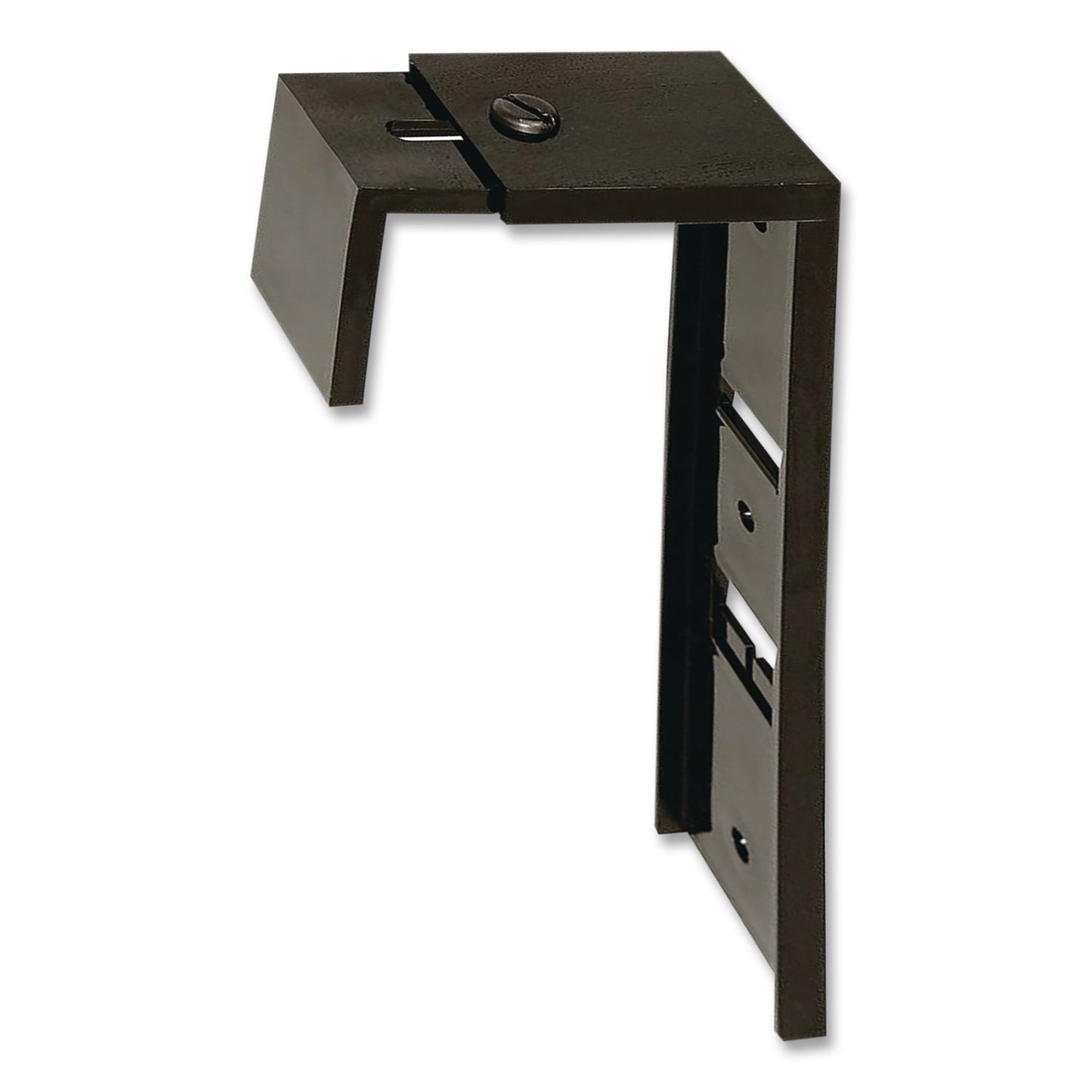 deflecto® Partition Brackets for Wall Files and File Pockets, Compatible with 1.5" to 2.5" Thick Walls, Black, Pair (DEF806177)