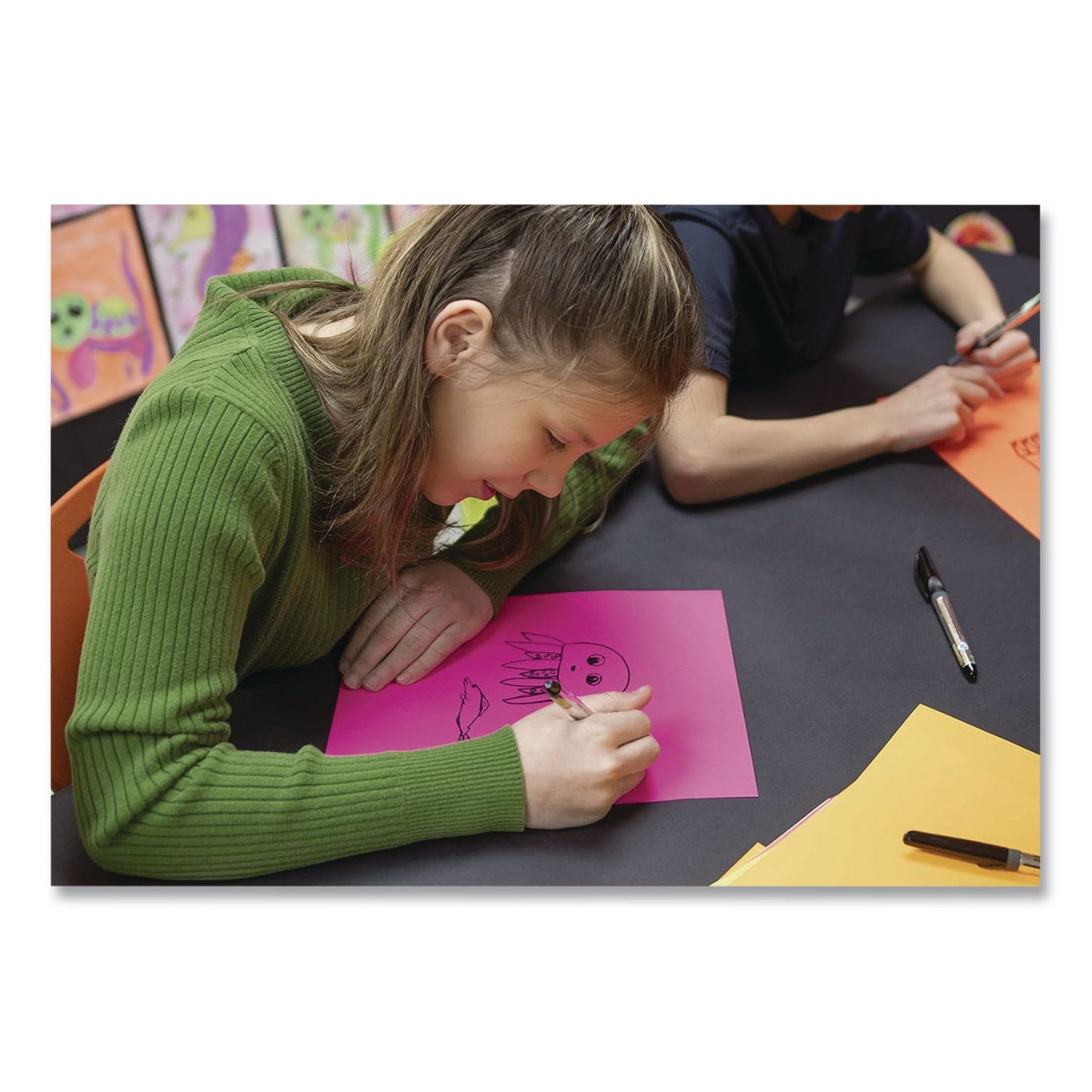 Ticonderoga® RediSharp+ Permanent Markers, Fine Tip, Black (DIX98207EA)