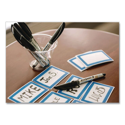 Ticonderoga® RediSharp+ Permanent Markers, Fine Tip, Black (DIX98207EA)