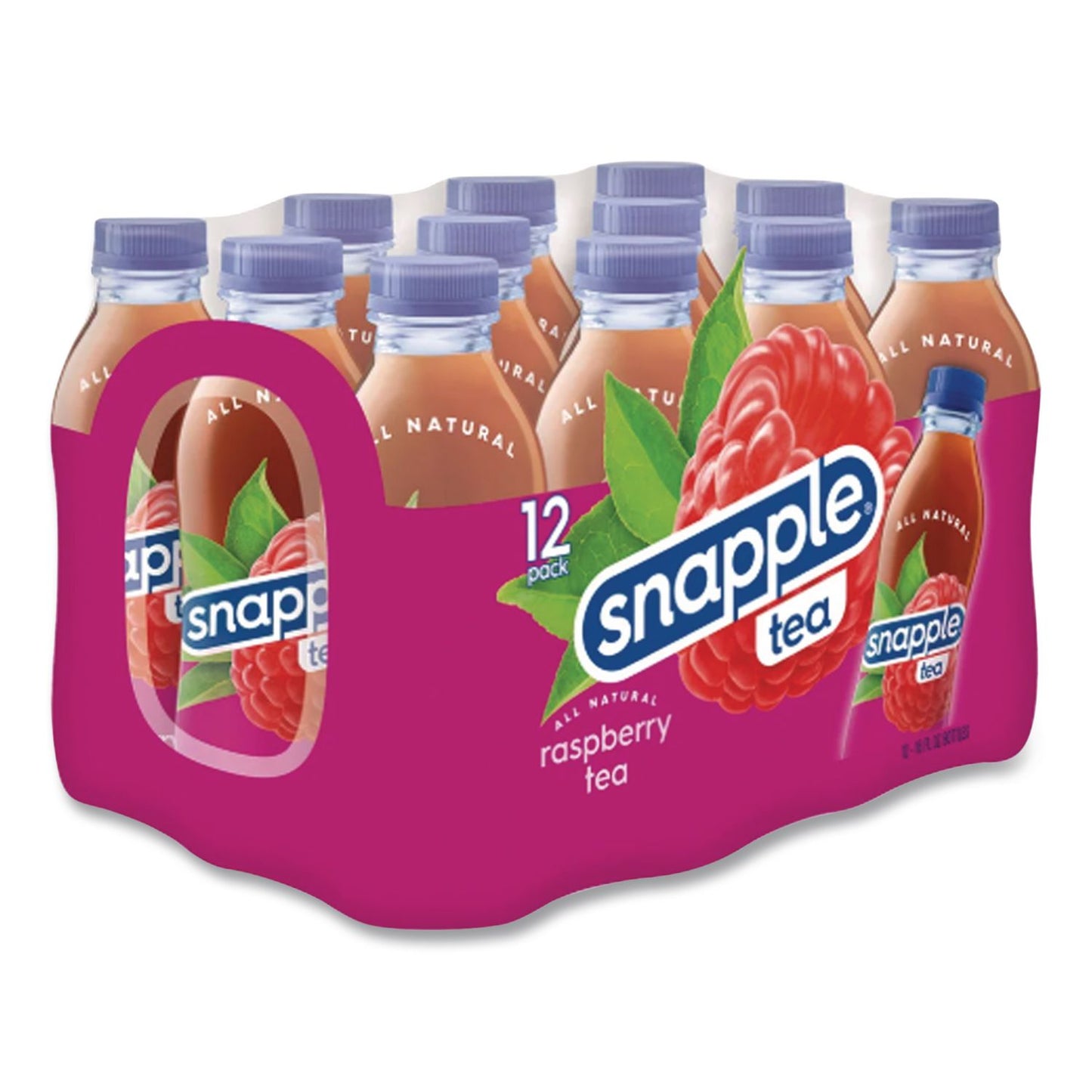 Snapple® Flavored Tea, Raspberry, 16 oz Bottle, 24/Carton (DPPCAD00775)