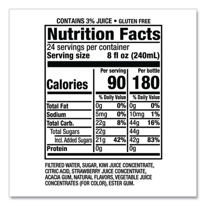 Snapple® Flavored Juice Drink, Strawberry Kiwi, 16 oz Bottle, 24/Carton (DPPCAD00776)