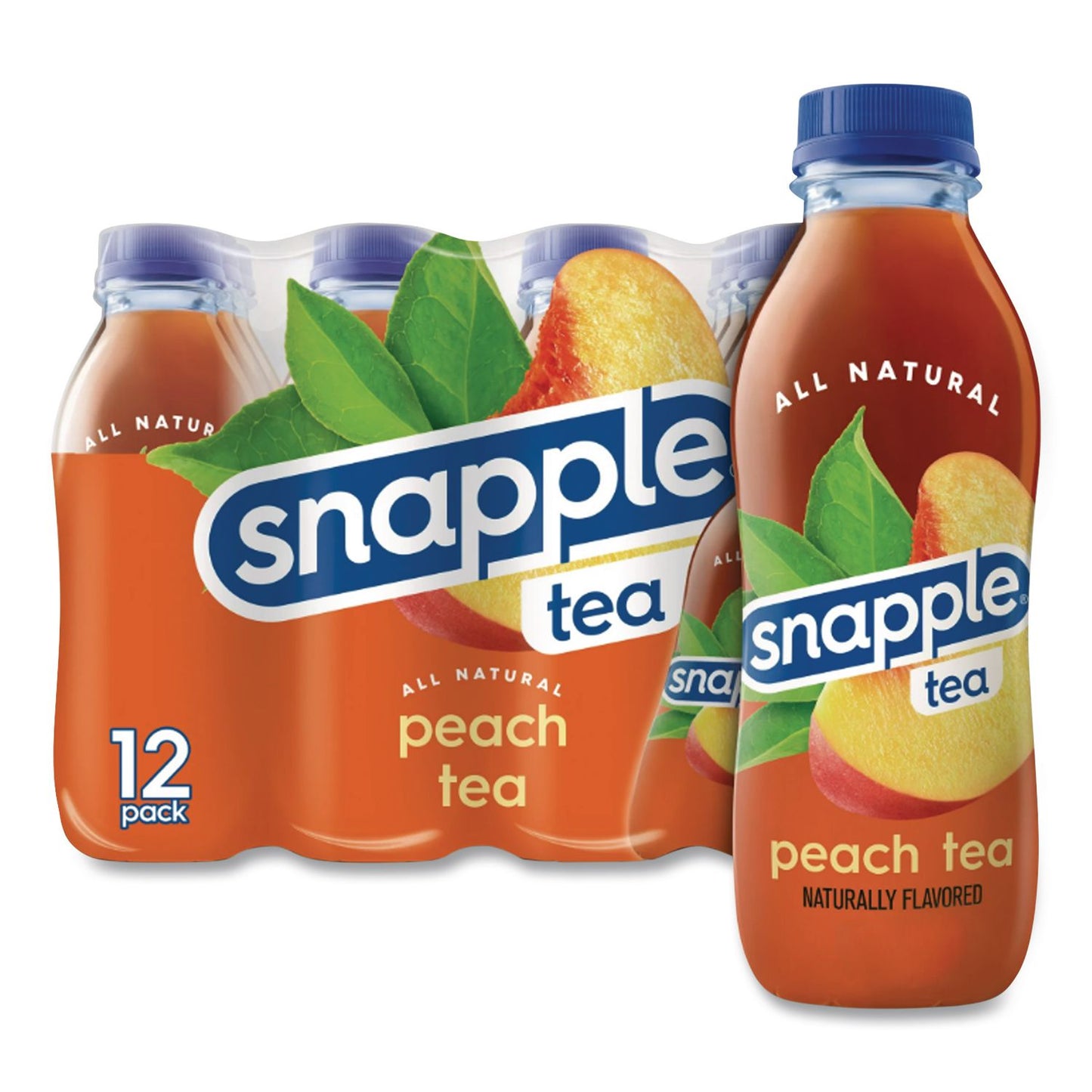 Snapple® Flavored Tea, Peach, 16 oz Bottle, 24/Carton (DPPCAD00783)