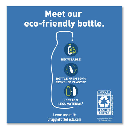 Snapple® Flavored Tea, Peach, 16 oz Bottle, 24/Carton (DPPCAD00783)