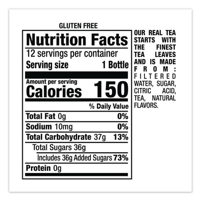 Snapple® Flavored Tea, Lemon, 16 oz Bottle, 24/Carton (DPPCAD00786)