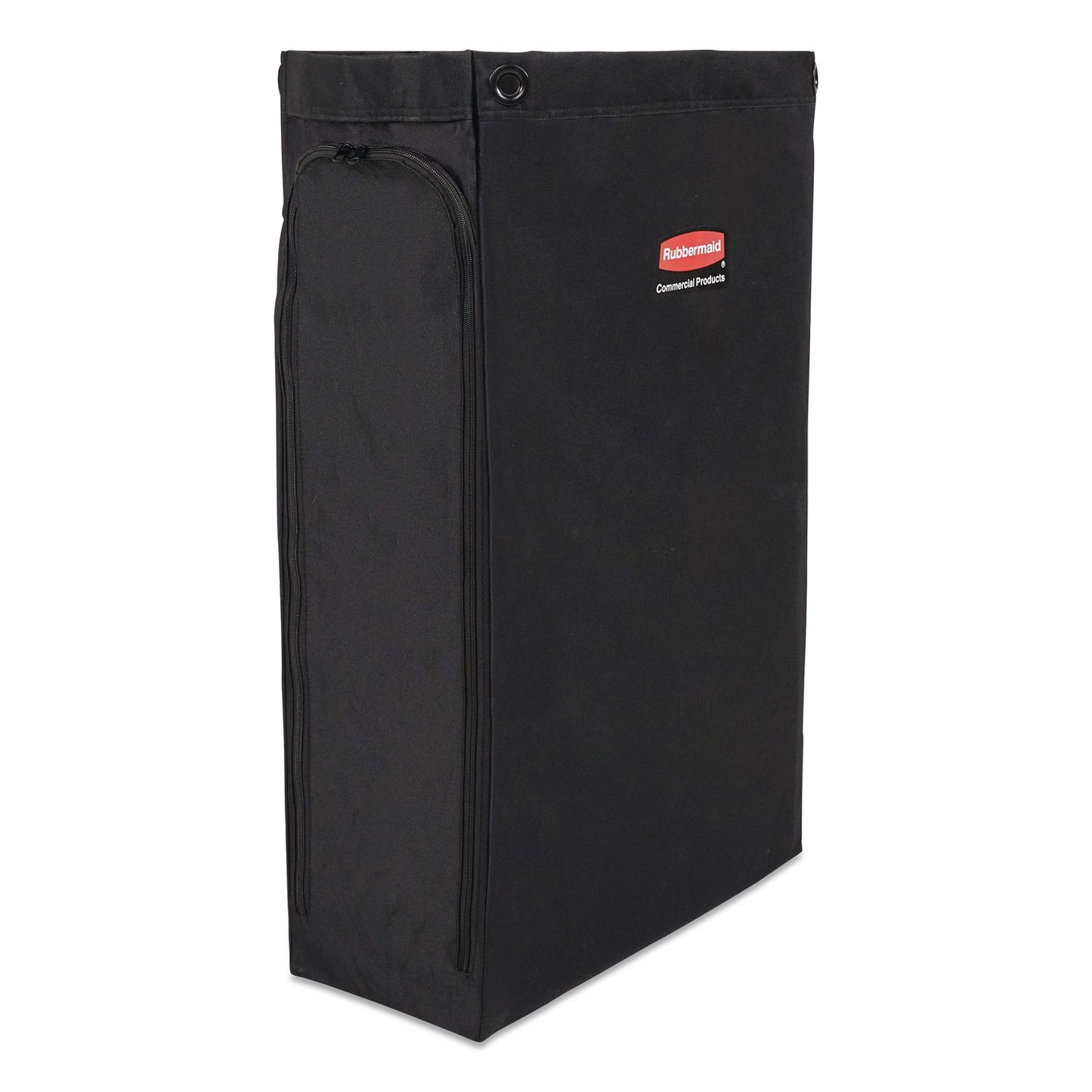 Rubbermaid® Commercial Side Load Linen Bag for Rubbermaid Commercial 2202581, 2202527, 2202587 Carts, 3.7 Bushels, 9 x 21.1 x 33, Black, 4/CT (RCP2202526)