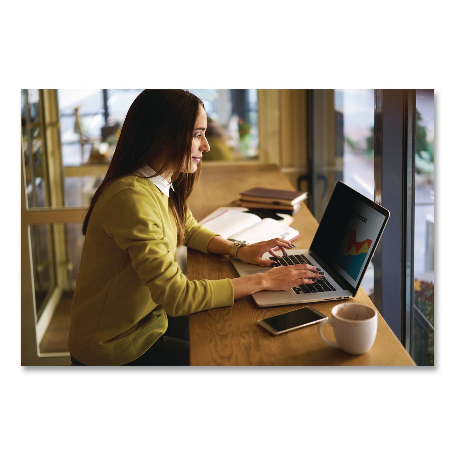3M™ Bright Screen Privacy Filter for 17" Widescreen 2-in-1/Laptop, 16:10 Aspect Ratio (FAOBP170W1B)