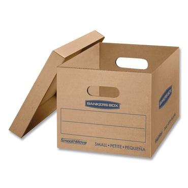 Bankers Box® SmoothMove Basic Moving Boxes, Regular Slotted Container (RSC), Small, 12 x 15 x 10, Kraft, 5/Bundle (FEL7714212)