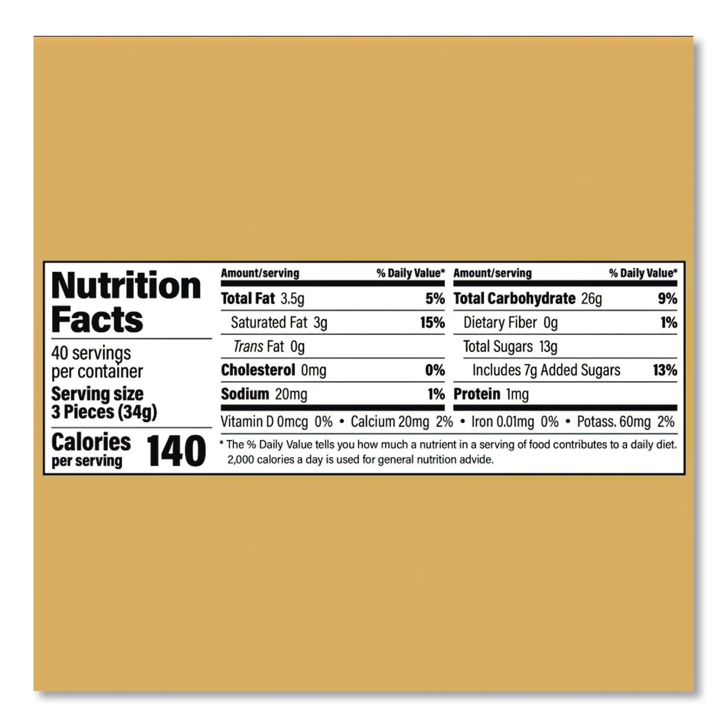 Goetze’s Caramel Creams Candy, 40 oz Resealable Bag (GOC40821)