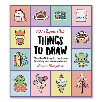 Quarto 101 Super Cute Things to Draw Book, Written by Lauren Bergstrom, Paperback, All Ages, 112 Pages (HBG978076037501)