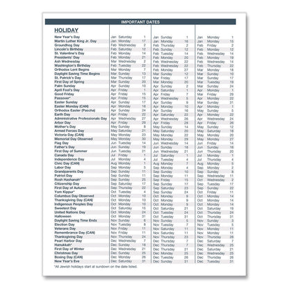 House of Doolittle™ Recycled Academic Monthly Appointment Planner, 11 x 8.5, Charcoal Gray Cover, 14-Month: July 2025 to Aug 2026 (HOD22650326)