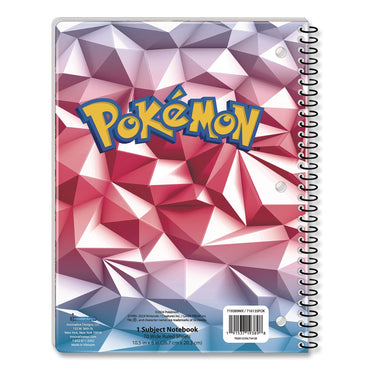 Innovative Designs Licensed Spiral Notebook, Pokemon, 1-Subject, Wide/Legal Rule, Multicolor Cover, (70) 10.5 x 8 Sheets (IDI716135POKSA)