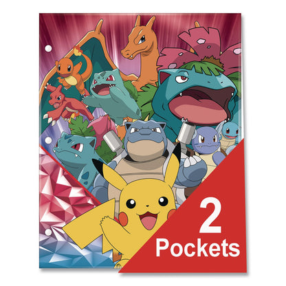 Innovative Designs Licensed Two-Pocket Folder, Pokeman, Side: 3-Hole Punched, Accommodates (50) 11 x 8.5 Sheets, Multicolor (IDI716137POKSA)