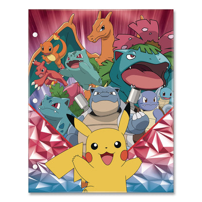 Innovative Designs Licensed Two-Pocket Folder, Pokeman, Side: 3-Hole Punched, Accommodates (50) 11 x 8.5 Sheets, Multicolor (IDI716137POKSA)