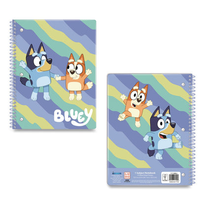 Innovative Designs Licensed Spiral Notebook, Bluey and Bingo, 1-Subject, Wide/Legal Rule, Multicolor Cover, (70) 10.5 x 8 Sheets (IDI717158BLUSA)