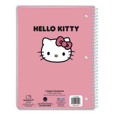 Innovative Designs Licensed Spiral Notebook, Hello Kitty, 1-Subject, Wide/Legal Rule, Multicolor Cover, (70) 10.5 x 8 Sheets (IDI717249HKSA)