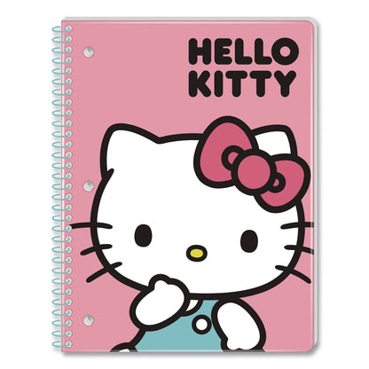 Innovative Designs Licensed Spiral Notebook, Hello Kitty, 1-Subject, Wide/Legal Rule, Multicolor Cover, (70) 10.5 x 8 Sheets (IDI717249HKSA)