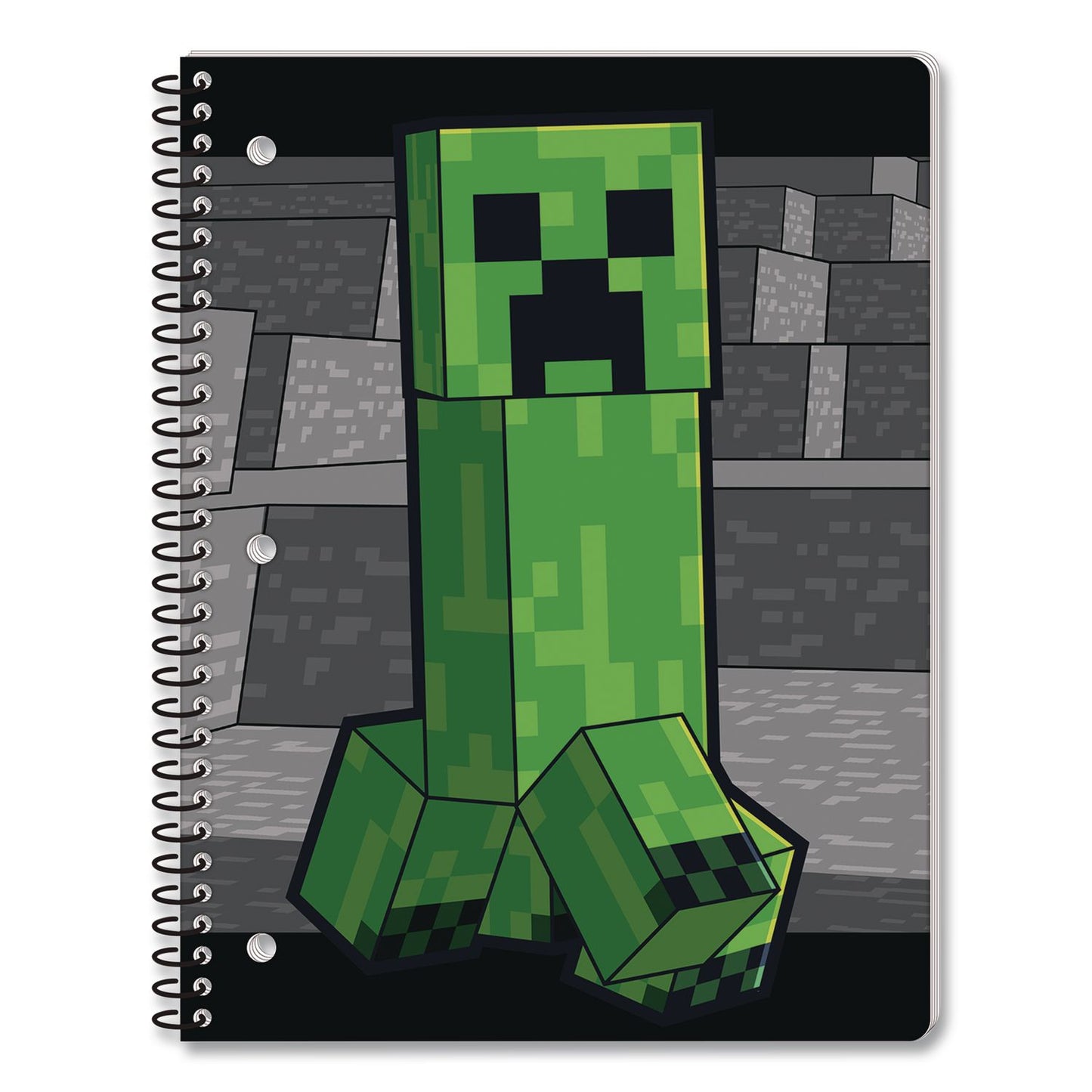 Innovative Designs Licensed Spiral Notebook, Minecraft, 1-Subject, Wide/Legal Rule, Multicolor Cover, (70) 10.5 x 8 Sheets (IDI717326MCRSA)