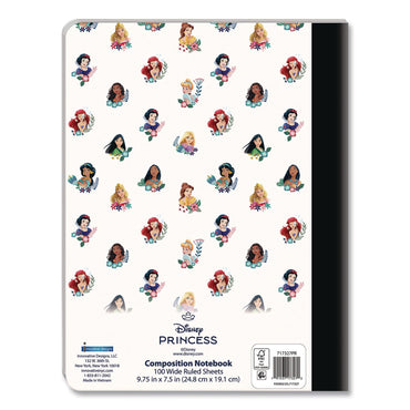 Innovative Designs Licensed Composition Book, Disney Princesses, Wide/Legal Rule, Multicolor Cover, (100) 9.75 x 7.5 Sheets (IDI717327PRSA)