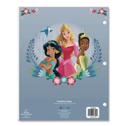 Innovative Designs Licensed Two-Pocket Folder, Disney Princesses, Side: 3-Hole Punched, Accommodates (50) 11 x 8.5 Sheets, Multicolor (IDI718358PRSA)