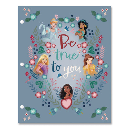Innovative Designs Licensed Two-Pocket Folder, Disney Princesses, Side: 3-Hole Punched, Accommodates (50) 11 x 8.5 Sheets, Multicolor (IDI718358PRSA)