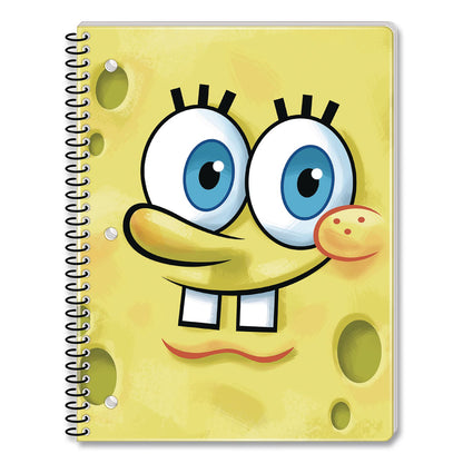 Innovative Designs Licensed Spiral Notebook, Spongebob, 1-Subject, Wide/Legal Rule, Multicolor Cover, (70) 10.5 x 8 Sheets (IDI719132SBSA)