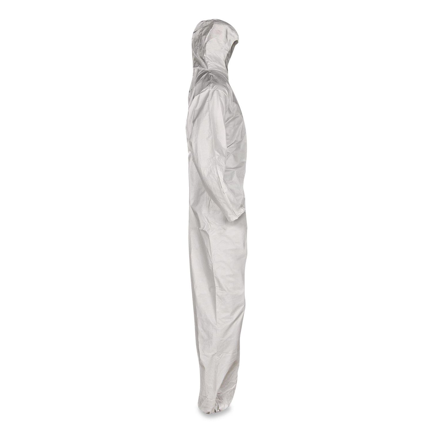 KleenGuard™ A35 Liquid and Particle Protection Coveralls, Zipper Front, Hooded, Elastic Wrists and Ankles, 3X-Large, White, 25/Carton (ANS38942)