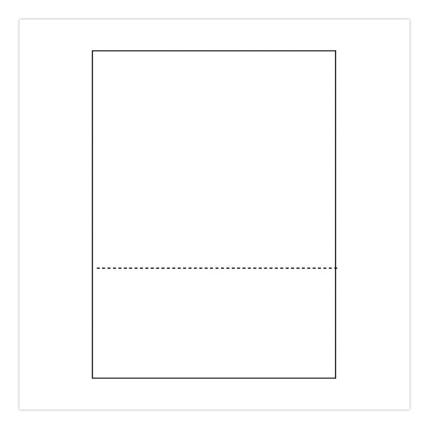 Alliance Perforated Laser Cut Sheets, 92 Bright, Micro-Perforated 3.67" from Bottom, 20 lb Bond Weight, 8.5 x 11, White, 500/Ream (IPS30040)