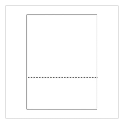 Alliance Perforated Laser Cut Sheets, 92 Bright, Micro-Perforated 3.67" from Bottom, 20 lb Bond Weight, 8.5 x 11, White, 500/Ream (IPS30040)