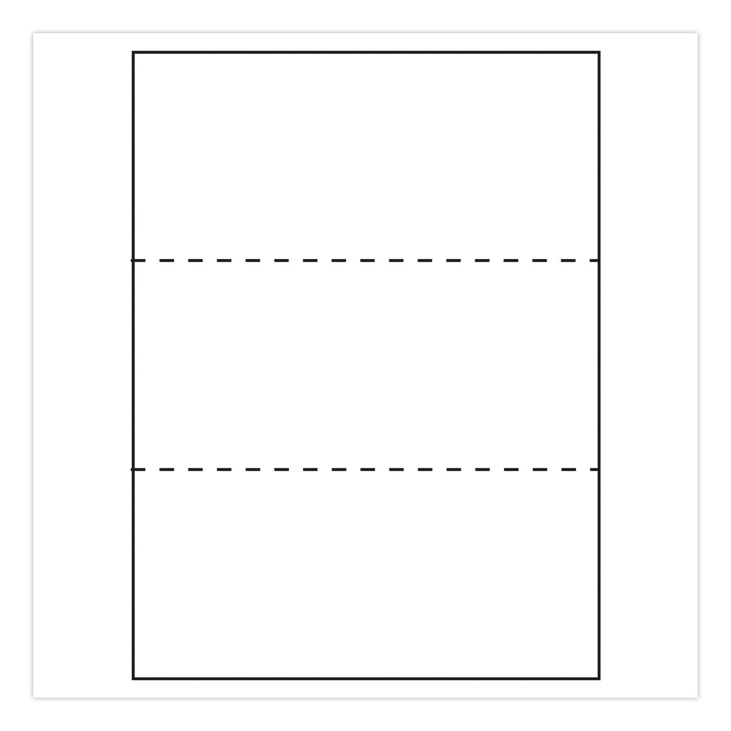 Alliance Perforated Laser Cut Sheets with ColorLok, 92 Bright, Perforated Every 3.67", 20 lb Bond Weight, 8.5 x 11, White, 500/Ream (IPS30060)