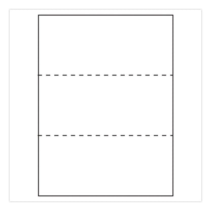 Alliance Perforated Laser Cut Sheets with ColorLok, 92 Bright, Perforated Every 3.67", 20 lb Bond Weight, 8.5 x 11, White, 500/Ream (IPS30060)