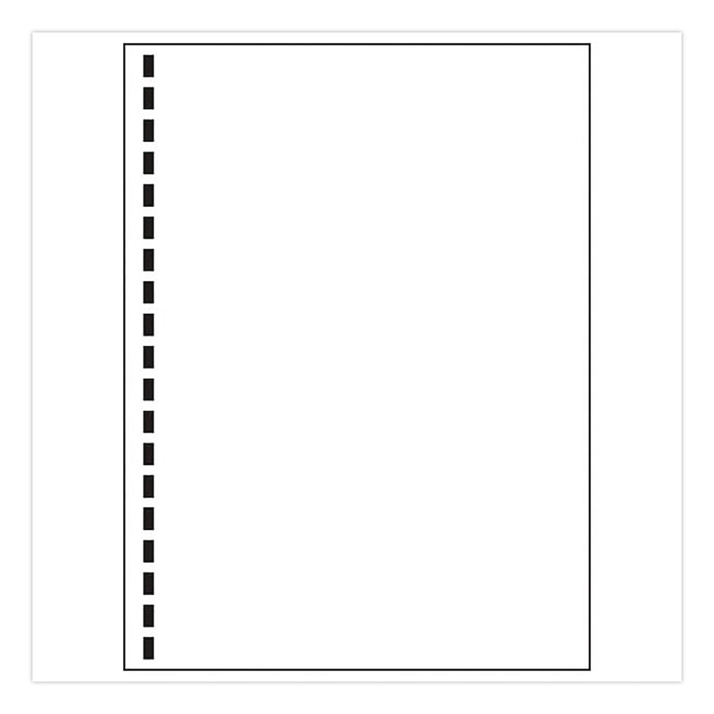 Alliance Punched Laser Cut Sheets, 92 Bright, Side: 19-Hole, 20 lb Bond Weight, 8.5 x 11, White, 500 Sheets/Ream, 5 Reams/Carton (IPS30771)