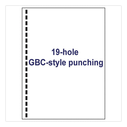 Alliance Punched Laser Cut Sheets, 92 Bright, Side: 19-Hole, 20 lb Bond Weight, 8.5 x 11, White, 500 Sheets/Ream, 5 Reams/Carton (IPS30771)