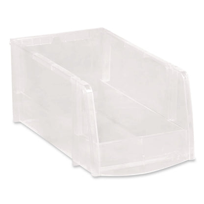 IRIS Stackable Plastic Storage Bin. Medium, 1.6 qt, 6 x 11 x 5, Clear (IRS200528)