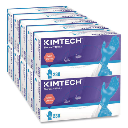 Kimtech™ Element Nitrile Exam Gloves, Powder-Free, AQL 1.5, X-Large, 3.2 mil Thick, 9.3" Long, Blue, 230/Box, 10 Boxes/Carton (ANS62874)