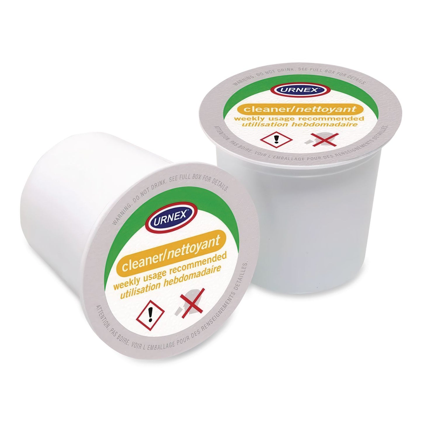 Urnex® CleanCup Coffee Pod Brewer Cleaning Cups, 0.25 oz Cup, 5/Pack (URN70135)
