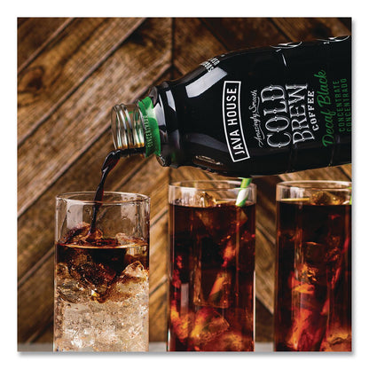 Java House® Cold Brew Coffee Concentrate, Decaf Black, 32 oz Bottle (JVHHFP01809)