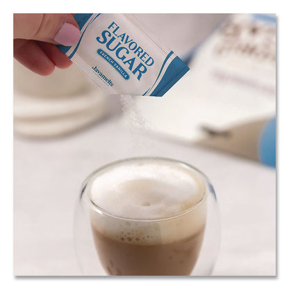 Javamelts™ Flavored Sugar, French Vanilla, 0.08 oz Packet, 1,000/Carton (JVMJMT65538)
