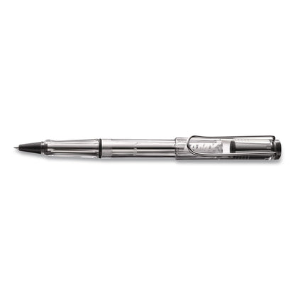 LAMY safari Rollerball Pen, Stick, Medium, Black Ink, Vista Transparent/Black Barrel (LMYL312)